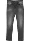 Dondup Grey Denim Jeans With Concealed Fly In Grey
