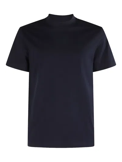 Dondup Mock-neck T-shirt In Black