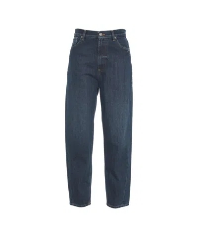 Dondup Modern Loose-fit Balloon Jeans With High Waist Design In Blue