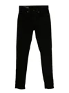 Dondup Five-pocket Denim Jeans In Black
