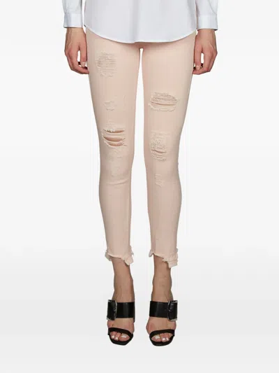 Dondup Monroe Distressed Frayed Jeans In Neutral