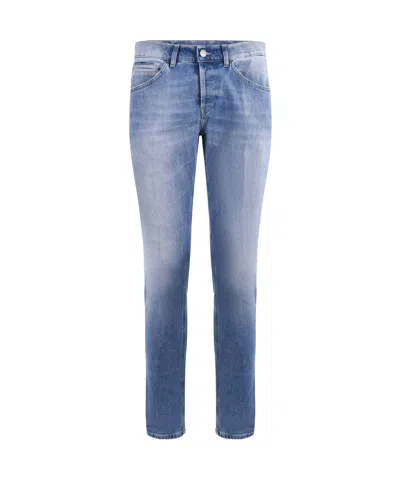 Dondup Multi-pocket Denim Trousers In Blue