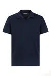 Dondup Multicolor Polo T-shirt With Refined Silhouette In Black