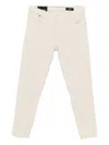 Dondup Natural Straight Leg Jeans In Neutral