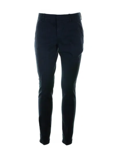 DONDUP NAVY BLUE CHINO TROUSERS