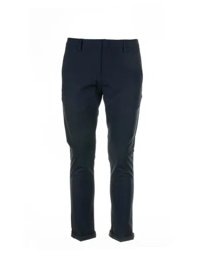 Dondup Navy Blue Gaubert Trousers In Black