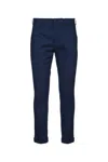 Dondup Gaubert Trousers Cuffed Hem In Blue