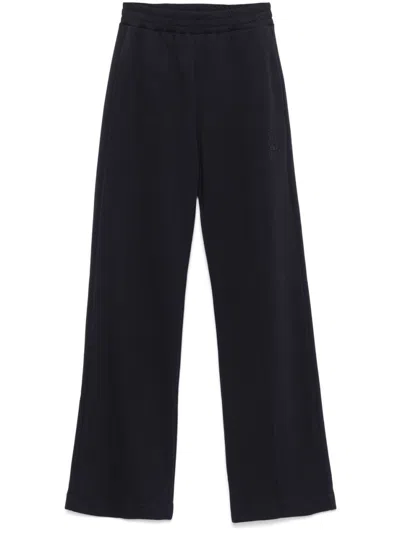 Dondup Navy Blue Logo-embroidered Track Pants