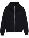 Dondup Zip-up Blue Hoodie With Cozy Hood