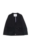 Dondup Notched-lapels Blazer In Blue