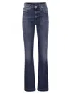 Dondup Olivia Slim Fit Bootcut Jeans In Dark Denim