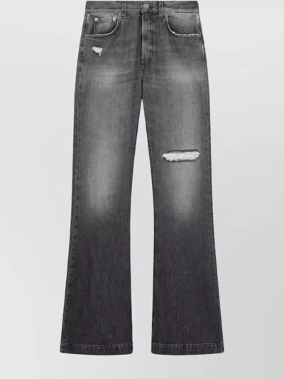 DONDUP OLIVIA DISTRESSED FIVE-POCKET TROUSERS