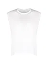 Dondup Open-back Crew-neck T-shirt In White
