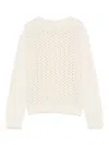 Dondup Open-knit Sweater In Neutral