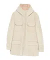 Dondup Hooded Jacket In Neutral