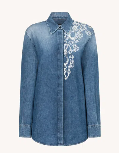 Dondup Over Shirt In Blue