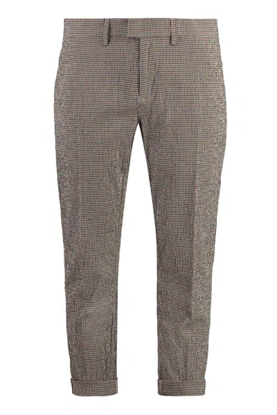 Dondup Pablo Cotton Trousers In Multicolor