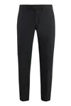 Dondup Roll-up Cuffs Tailored Trousers In Black