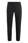 Dondup Roll-up Cuffs Tailored Trousers In Black