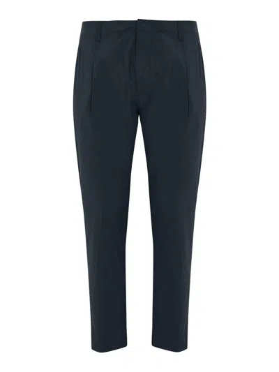 Dondup Ben Poplin Trousers In Blue