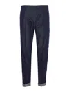 Dondup Tailored Trousers With Front Pleats And Cuffs In Blue