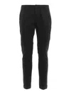 Dondup Man Pants Charcoal Size 40 Cotton, Elastane In Black