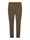 Dondup Slim Fit Chino Trousers In Brown