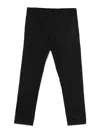 Dondup Elastic Waist Casual Pants In Black
