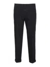 Dondup Pants With Zip In Black