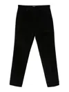 Dondup Corduroy Textured Brown Pants In Black