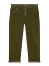 Dondup Pantalone 5 Green Pockets In Green