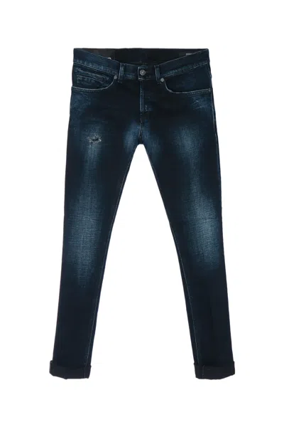 Dondup Denim Jeans Five Pocket Rolled Cuffs In Blue