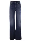 Dondup Pantalone Amber Blu In Dark Denim