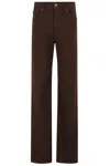 Dondup Amber Brown Five-pocket Trousers In Brown