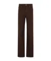 Dondup Amber Brown Five-pocket Trousers In Brown