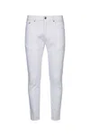 Dondup Carrot Leg Jeans In Durable Cotton Drill In White