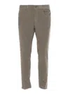 Dondup Dian Tapered-leg Corduroy Trousers In Gray