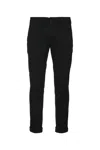 Dondup Rolled Cuffs Trousers Pockets In Black