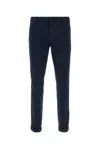 Dondup Trousers With Cuffed Hem And Front Crease In Blue