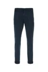 Dondup Trousers With Cuffed Hem And Front Crease