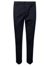 Dondup Gaubert Stretch Cotton Trousers In Blu