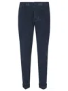 Dondup Gaubert Pants In Blue Cotton In Blu Cupo