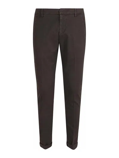 Dondup Belt Loop Casual Pants In Brown