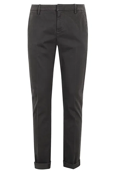 Dondup Pantalone Gaubert Gabardina In Antracite