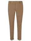 Dondup Gaubert Belt-loop Casual Pants In Nocciola