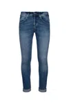Dondup George Trousers Faded Effect In Blu
