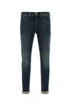 Dondup George Trousers Rolled Cuffs In Blue