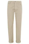 Dondup Straight-leg Trousers In Sabbia