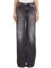 Dondup Pantalone In Denim Amber In Black