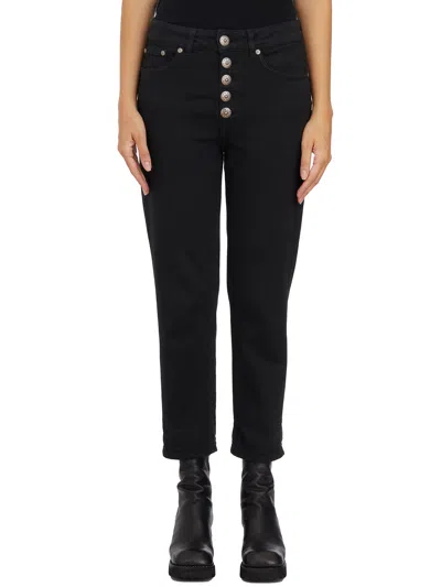Dondup Pantalone Koons Gioiello In Black